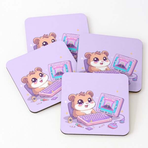 Item preview, Kawaii Gamer Hamster | Cute Pastel Gaming Art designed and sold by PawxelArt.