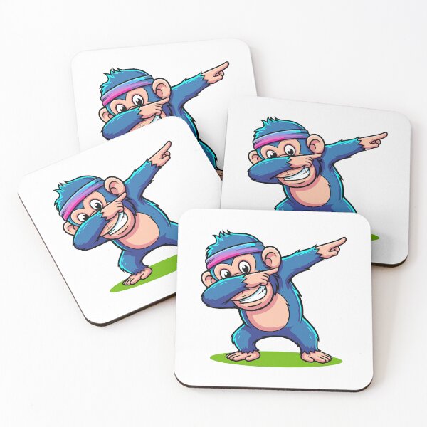 Item preview, Dabbing Cartoon Monkey with Headband designed and sold by RGShirtWorks.