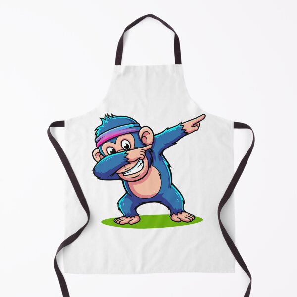 Item preview, Dabbing Cartoon Monkey with Headband designed and sold by RGShirtWorks.