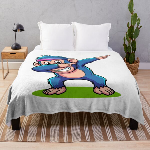 Item preview, Dabbing Cartoon Monkey with Headband designed and sold by RGShirtWorks.