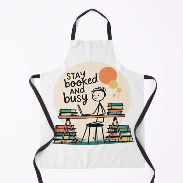 Item preview, Stay Booked and Busy | Funny Reading & Study Motivation Stick Figure Design designed and sold by LOLbySA.
