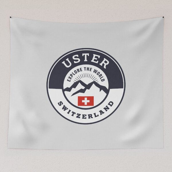 Item preview, Uster Switzerland Black and White Crest designed and sold by World Designs.