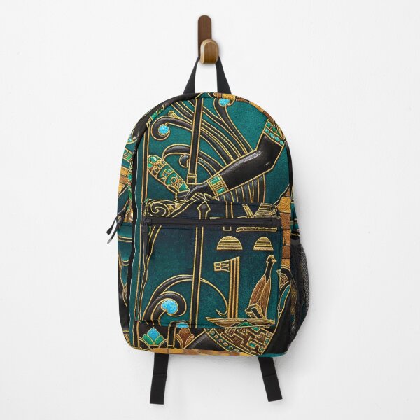 Item preview, Majestic Horus Pharaoh | Egyptian Hawk God | Art Deco Revival Gold Emerald designed and sold by Vintage Poster Gallery.