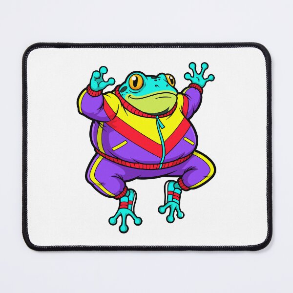 Item preview, Happy Cartoon Frog in Retro Tracksuit designed and sold by RGShirtWorks.
