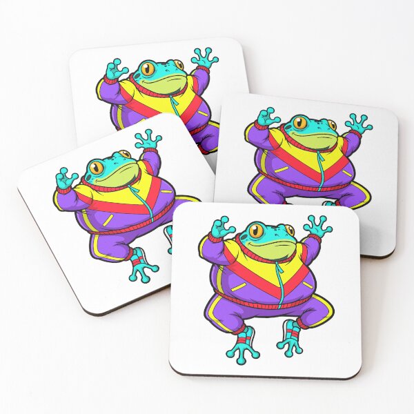 Item preview, Happy Cartoon Frog in Retro Tracksuit designed and sold by RGShirtWorks.