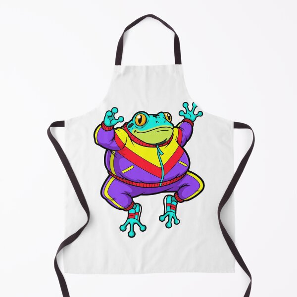 Item preview, Happy Cartoon Frog in Retro Tracksuit designed and sold by RGShirtWorks.