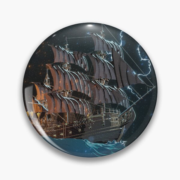 Item preview, Pirate Ship in the Storm – Epic Stormy Ocean Art | Vintage Marine Poster designed and sold by Solocks3D.