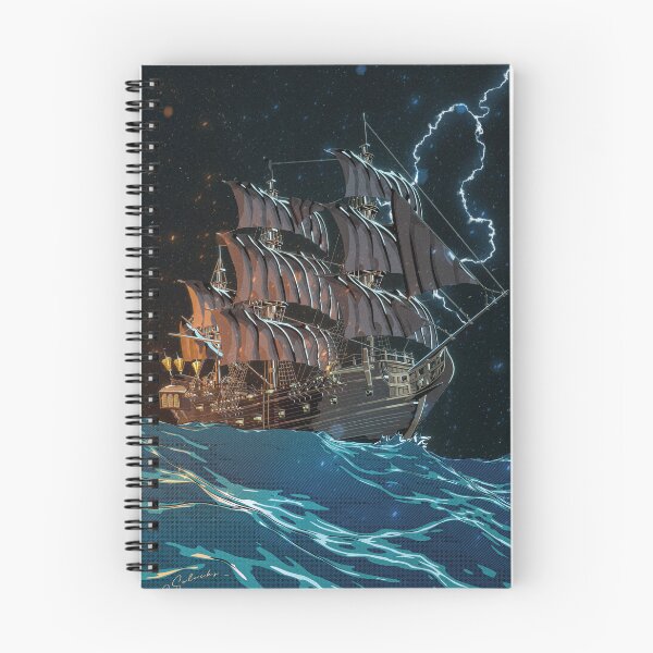 Item preview, Pirate Ship in the Storm – Epic Stormy Ocean Art | Vintage Marine Poster designed and sold by Solocks3D.