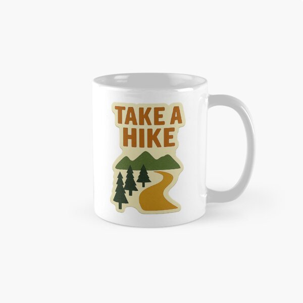 Item preview, Take a Hike – Vintage Hiking Sticker designed and sold by TrendyDesign159.
