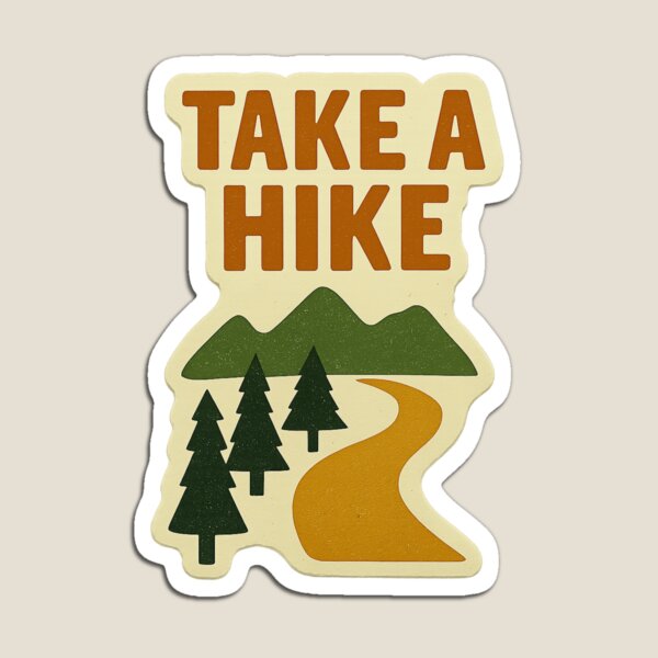 Item preview, Take a Hike – Vintage Hiking Sticker designed and sold by TrendyDesign159.