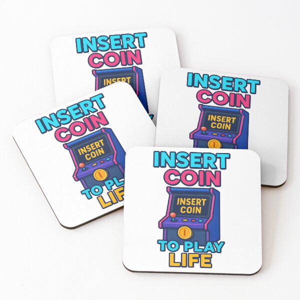 Item preview, Insert Coin to Play Life Arcade Design. designed and sold by The-T-In-Retro.