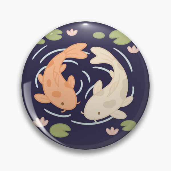 Item preview, Peces koi nadando en un estanque designed and sold by cleeofee.