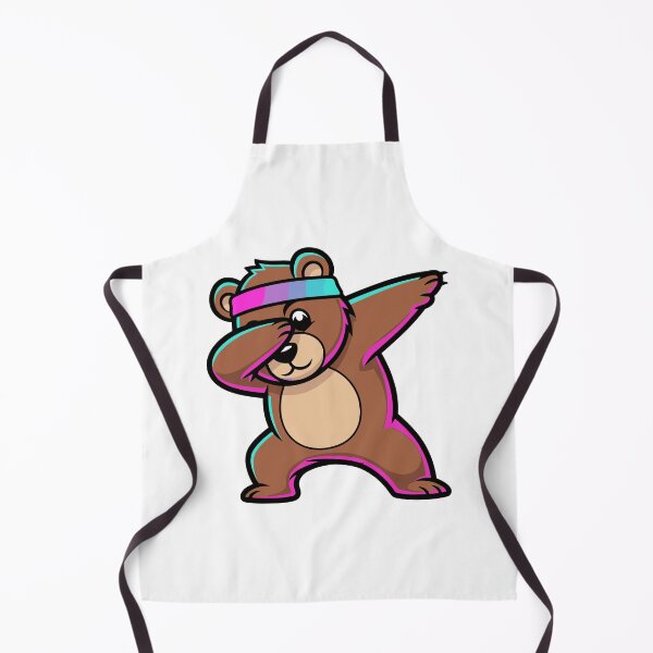 Item preview, Dabbing Cartoon Bear with Neon Headband on Transparent Background designed and sold by ML-Media.