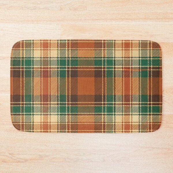 Item preview, Autumn Tartan Plaid — Pine Green & Spice Orange Checks designed and sold by NoctaHike.