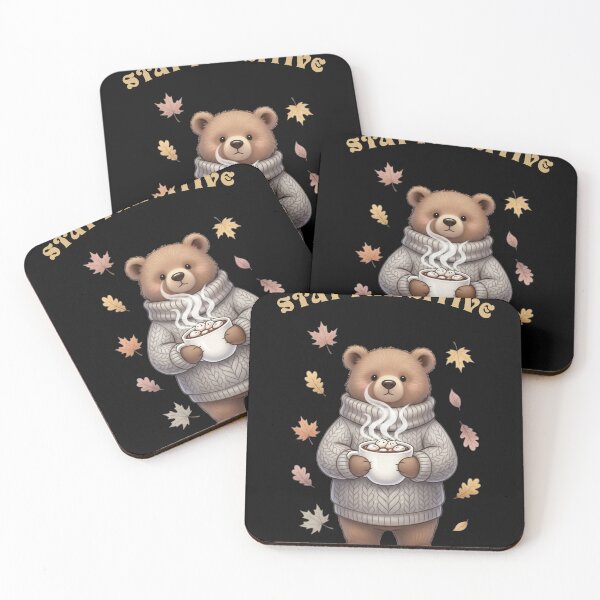 Item preview, Stay Pawsitive Bear Design – Cute Motivational Animal Art | Positive Vibes designed and sold by InkRebelprint.