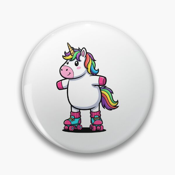 Item preview, Cute Rainbow Unicorn on Roller Skates designed and sold by RGShirtWorks.