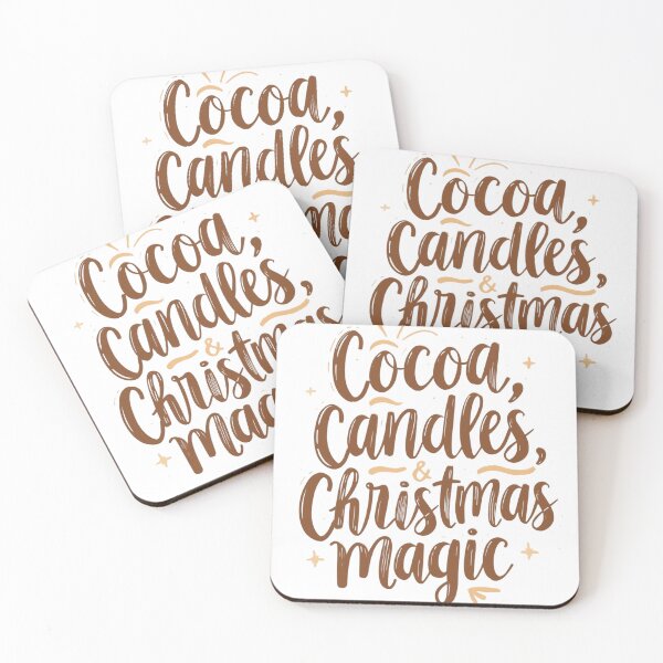 Item preview, Cocoa, Candles & Christmas Magic – Cozy Christmas Quote Typography designed and sold by xMErCUrY03x.