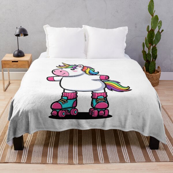 Item preview, Cute Rainbow Unicorn on Roller Skates designed and sold by RGShirtWorks.