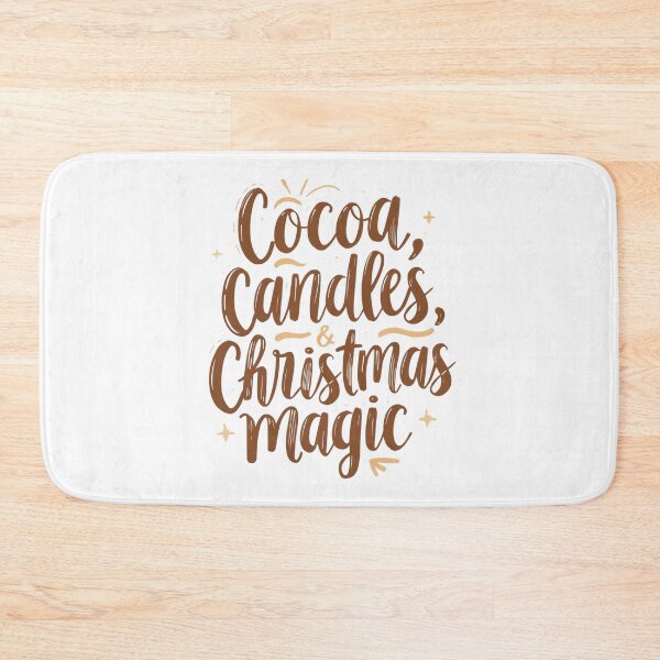 Item preview, Cocoa, Candles & Christmas Magic – Cozy Christmas Quote Typography designed and sold by xMErCUrY03x.
