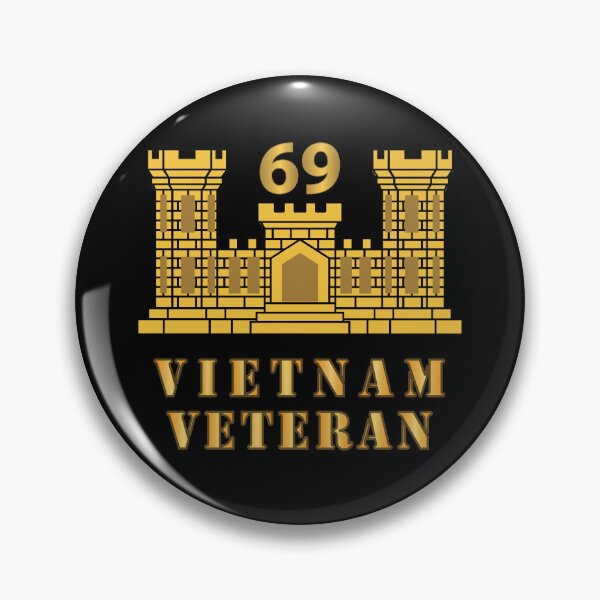 Item preview, Army - 69th Engineer Battalion - ENG Branch - Vietnam Veteran X 300 designed and sold by Military Insignia Products.