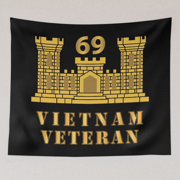 Item preview, Army - 69th Engineer Battalion - ENG Branch - Vietnam Veteran X 300 designed and sold by Military Insignia Products.