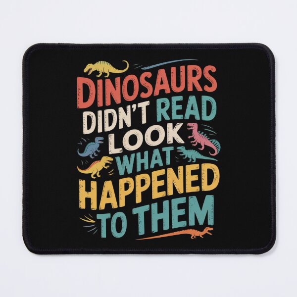 Item preview, Dinosaurs Didnt Read Book Lover Boys Kids Teacher designed and sold by HuValverdeArt.