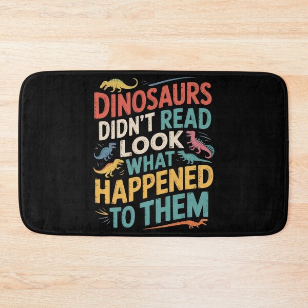 Item preview, Dinosaurs Didnt Read Book Lover Boys Kids Teacher  designed and sold by HuValverdeArt.
