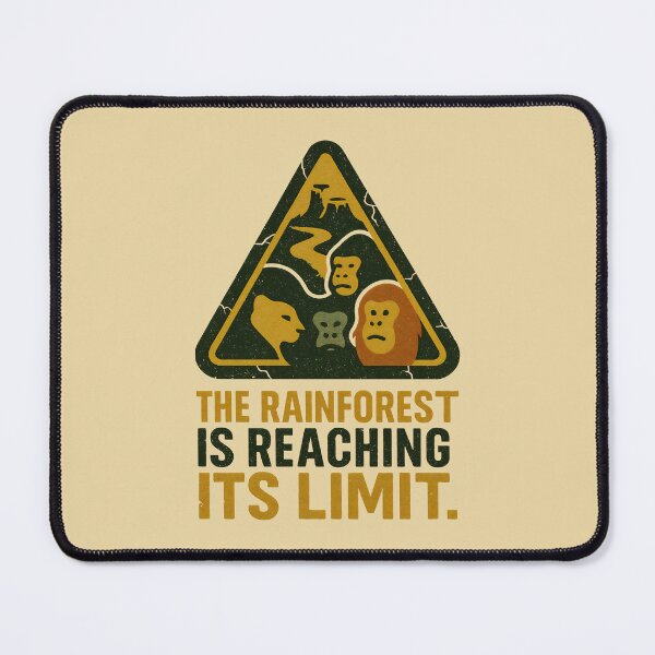 Item preview, Deforestation Warning Sign with Jungle Animals in Distress designed and sold by SplashTastic.