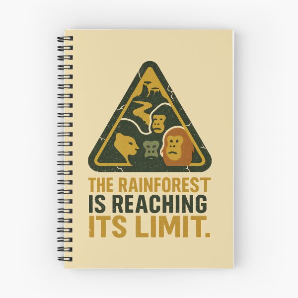 Item preview, Deforestation Warning Sign with Jungle Animals in Distress designed and sold by SplashTastic.