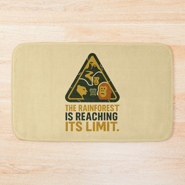 Item preview, Deforestation Warning Sign with Jungle Animals in Distress designed and sold by SplashTastic.