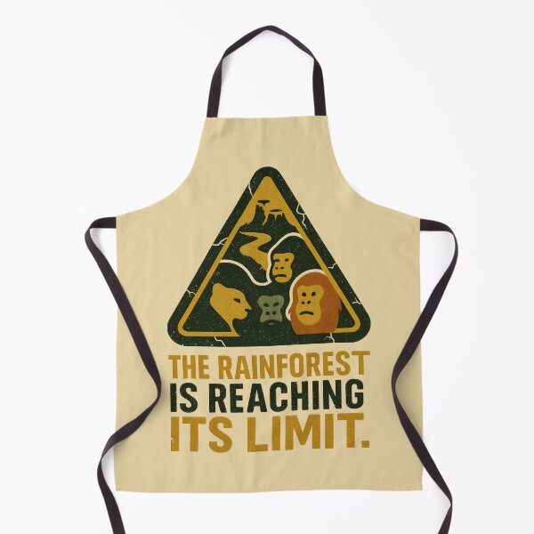 Item preview, Deforestation Warning Sign with Jungle Animals in Distress designed and sold by SplashTastic.