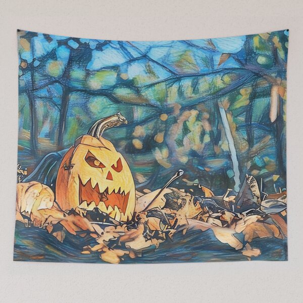 Item preview, Scary Halloween Pumpkin designed and sold by tomorrowsart.