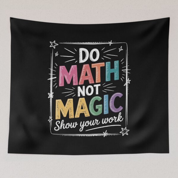 Item preview, Do Math Not Magic Math Teacher Back to School  designed and sold by HuValverdeArt.