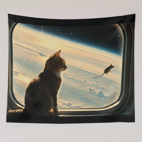 Item preview, 13th Pass (Retrograde Orbit Mouse) - Photo Art Animals in Space designed and sold by NickWhittleArt.