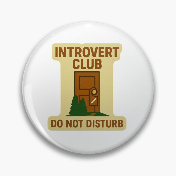 Item preview, Introvert Club – Do Not Disturb Sticker designed and sold by TrendyDesign159.