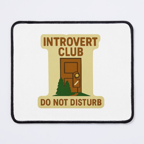Item preview, Introvert Club – Do Not Disturb Sticker designed and sold by TrendyDesign159.