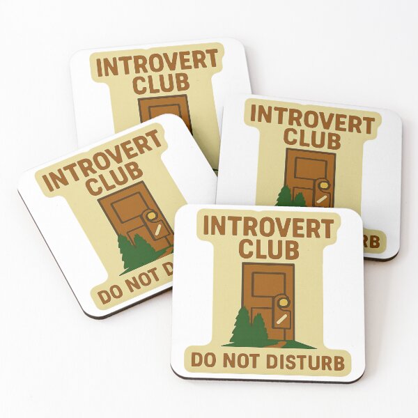 Item preview, Introvert Club – Do Not Disturb Sticker designed and sold by TrendyDesign159.