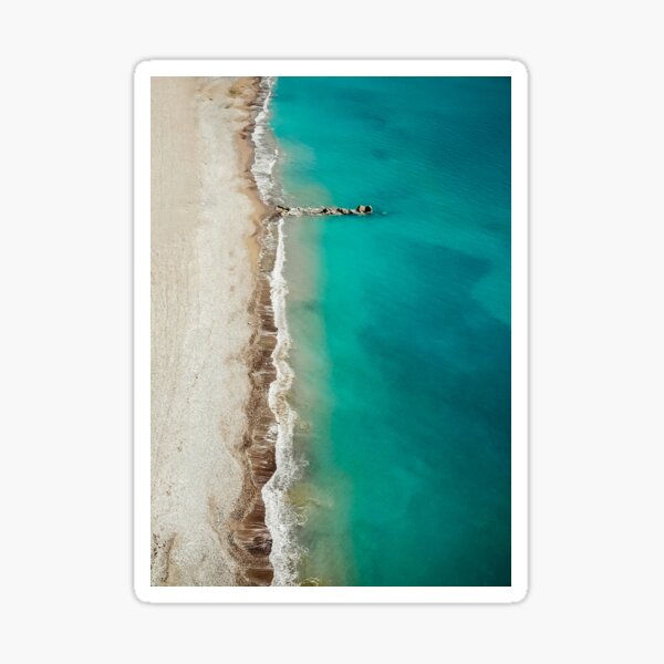Colourful Kourion Beach Sticker