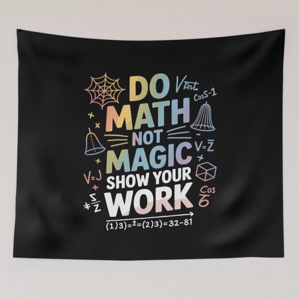 Item preview, Do Math Not Magic Math Teacher Mathematics  designed and sold by HuValverdeArt.