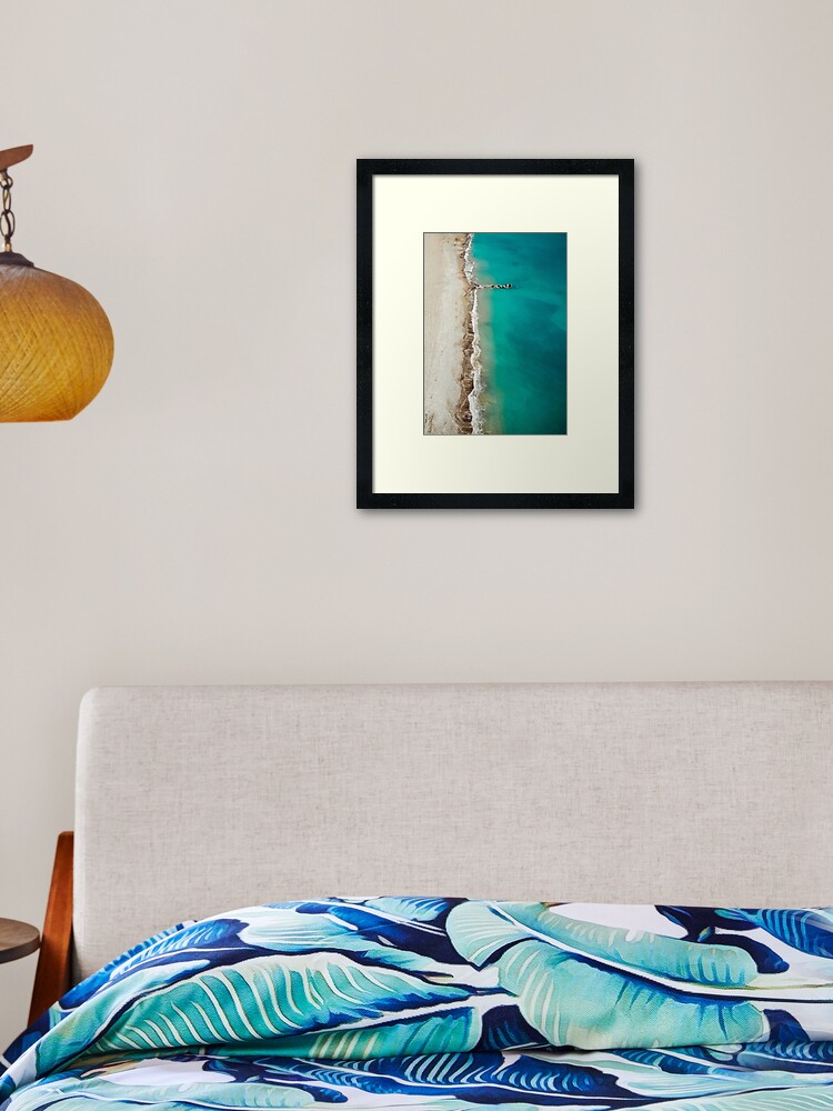 Thumbnail 1 of 7, Framed Art Print, Colourful Kourion Beach designed and sold by DRONY.