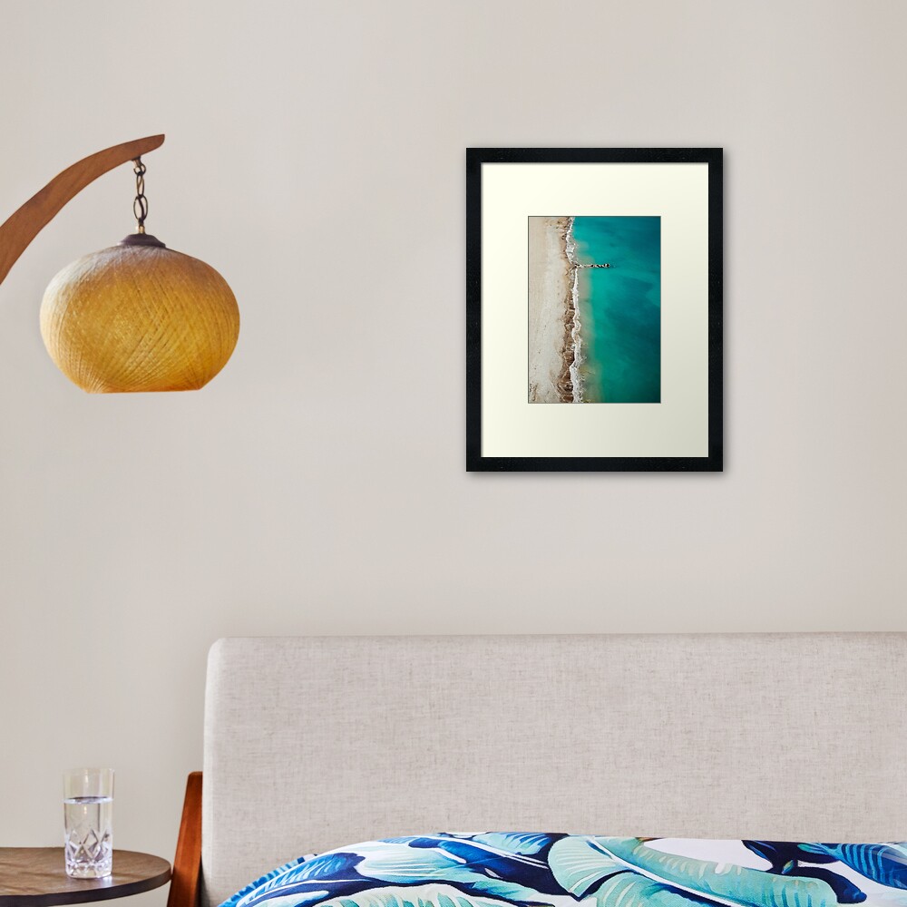 Colourful Kourion Beach Framed Art Print
