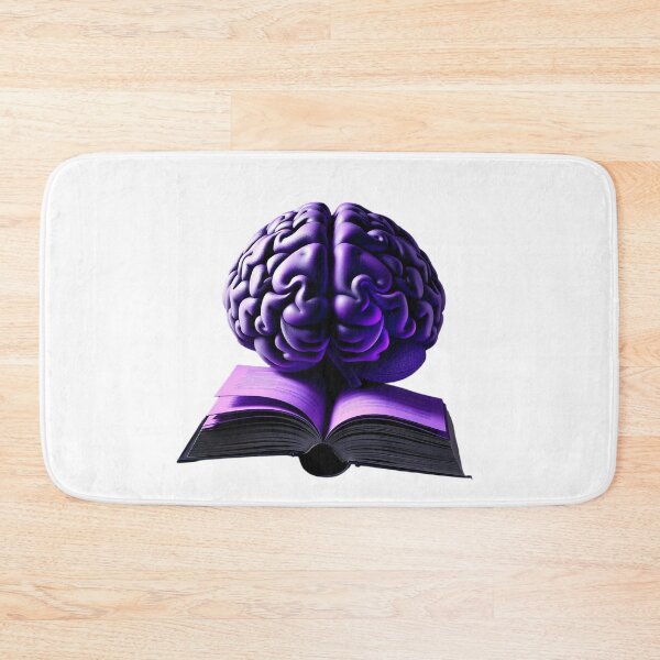 Item preview, The Scholar's Mind | Purple Brain on Open Book designed and sold by Maldives-Art.