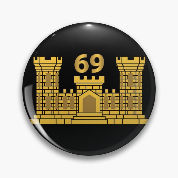 Item preview, Army - 69th Engineer Battalion - ENG Branch wo Txt X 300 designed and sold by Military Insignia Products.