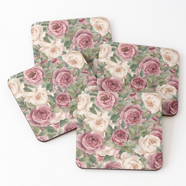 Item preview, Cream Dusty Pink Roses  designed and sold by MoonMonkeyNbear.