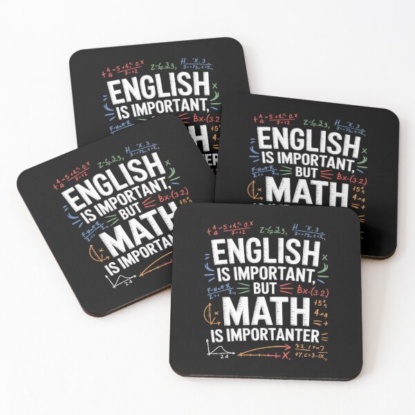 Item preview, English is important but math is importanter  designed and sold by HuValverdeArt.