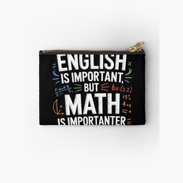 Item preview, English is important but math is importanter  designed and sold by HuValverdeArt.