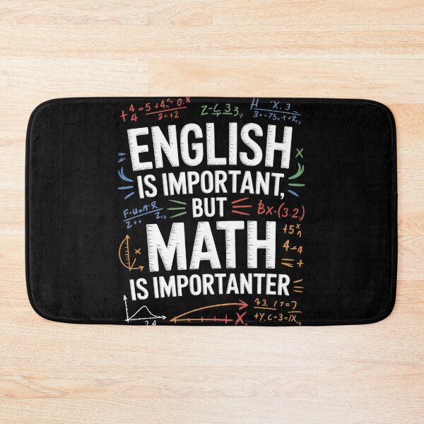 Item preview, English is important but math is importanter  designed and sold by HuValverdeArt.
