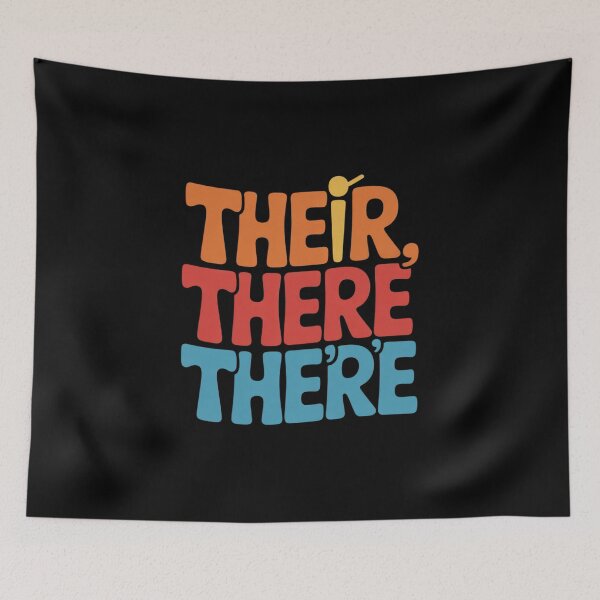 Item preview, English Teacher Their There Theyre Grammar Men Women  designed and sold by HuValverdeArt.