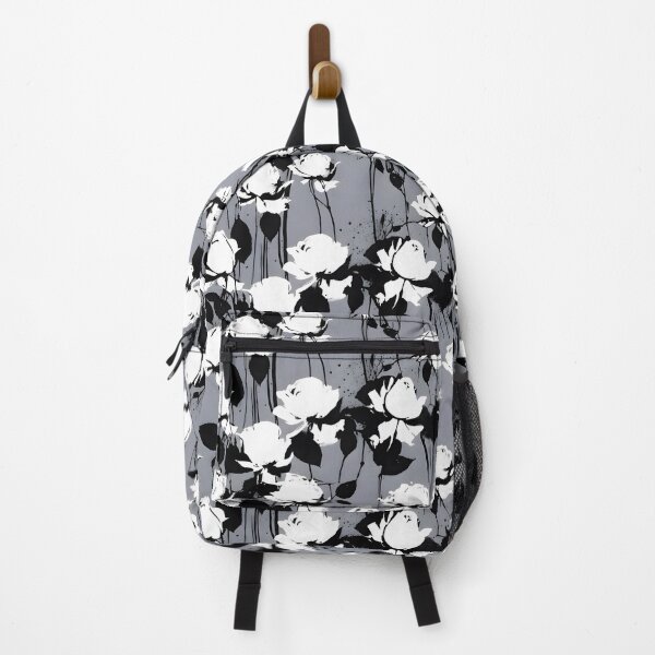 Item preview, Black and White Floral Sketch Pattern designed and sold by Dream Garden.