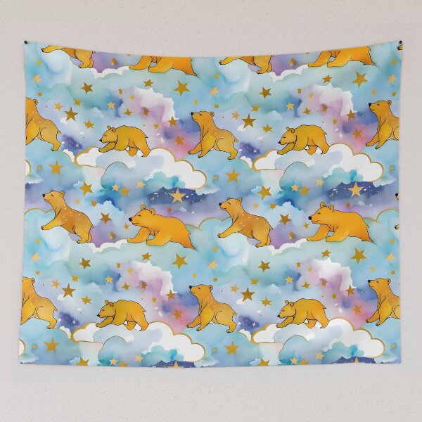 Item preview, Sleeping Bears in the Sky Pattern designed and sold by Dream Garden.